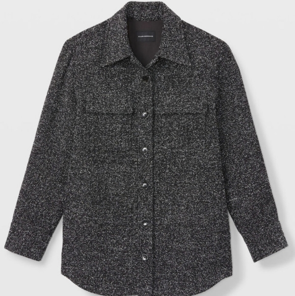 Club Monaco Tweed Shirt Jacket - Picture 1 of 7